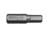 IRWIN Screwdriver Bits Hex 4.0 x 25mm Pack of 10