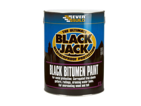 Everbuild Black Jack® 901 Black Bitumen Paint 5 litre