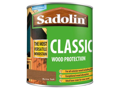 Sadolin Classic Wood Protection Burma Teak 1 litre