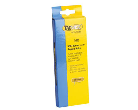 Tacwise 500 18 Gauge 40mm Angled Nails Pack 1000