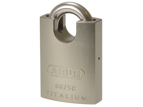 Abus Mechanical 90RK/50 TITALIUM™ Padlock Closed Shackle Carded