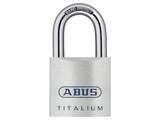 Abus Mechanical 80TI/50mm TITALIUM™ Padlock Keyed Alike KA8011