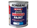 Ronseal 6 Year Anti Mould Paint White Matt 750ml