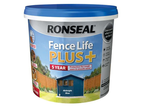 Ronseal Fence Life Plus+ Midnight Blue 5 Litre