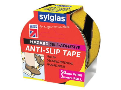 Sylglass Anti-Slip Tape 50mm x 3m Black & Yellow