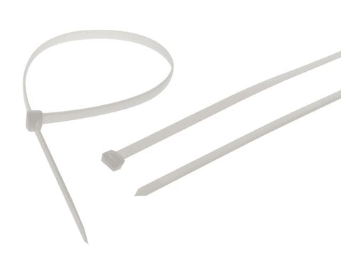 Faithfull Heavy-Duty Cable Ties White 9.0 x 905mm (Pack 10)