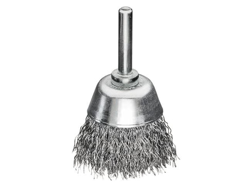Lessmann Cup Brush with Shank D50mm x 20h x 0.30 Steel Wire