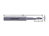 Trend 50/19 x 8mm HSSE Steel Helical Plunge Bit 5mm