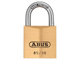 Abus Mechanical 85/30mm Brass Padlock Carded