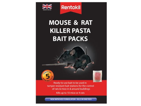 Rentokil Mouse & Rat Killer Pasta Bait 5 Sachets