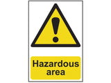 Scan Hazardous Area - PVC 400 x 600mm