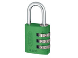 Abus Mechanical 145/30 30mm Aluminium Combination Padlock Green 46580