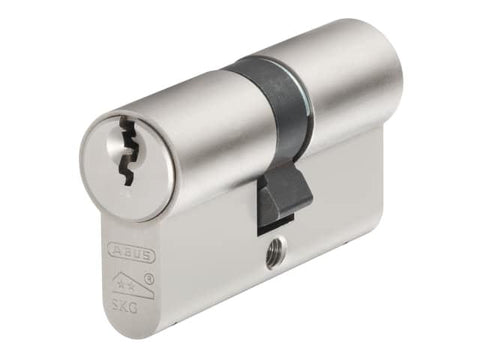 Abus Mechanical E60NP Euro Double Cylinder Nickel Pearl 35mm / 45mm Visi