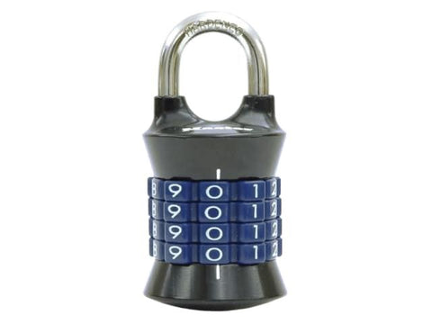 Master Lock Tower 37mm Padlock 4-Digit Grey