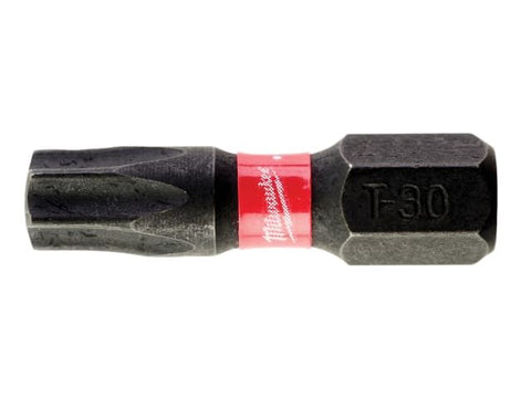 Milwaukee Power Tools SHOCKWAVE™ Impact Duty Bits TX30 25mm (Pack 25)
