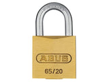 Abus Mechanical 65/20mm Brass Padlock Keyed Alike 6203