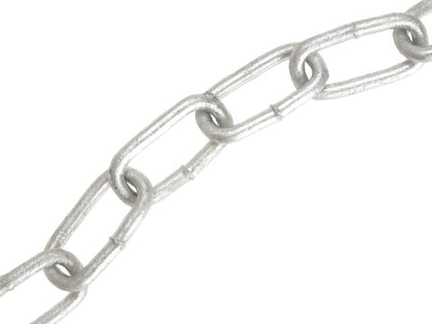 Faithfull Galvanised Chain Link 4 x 30m Reel - Max Load 120kg
