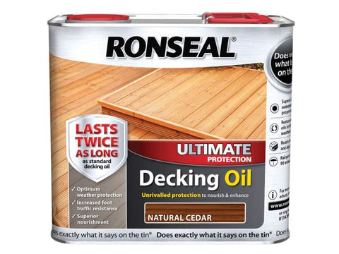 Ronseal Ultimate Decking Oil Natural Cedar 2.5 Litre