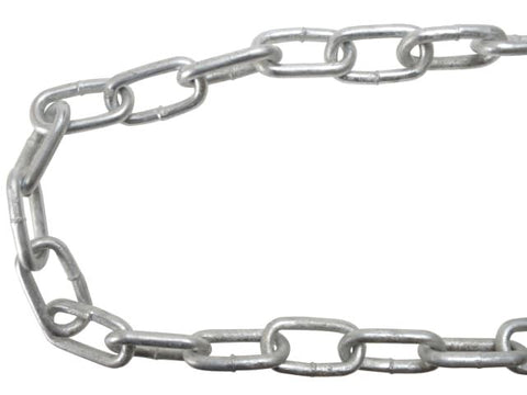 Faithfull Galvanised Chain Link 6 x 15m Reel - Max Load 250kg