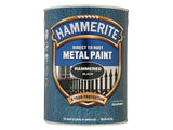 Hammerite Direct to Rust Hammered Finish Metal Paint Black 5 Litre