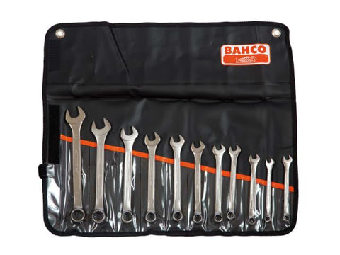 Bahco Chrome Polished Combination Spanner Set, 11 Piece