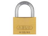 Abus Mechanical 55/60mm Brass Padlock Keyed Alike 5601