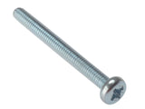 ForgeFix Machine Screw Pozi Compatible Pan Head ZP M6 x 50mm Bag 25