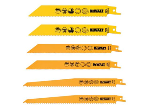 DEWALT DT2444 Reciprocating Saw Blade Set 6 Piece