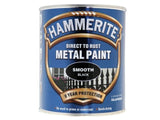 Hammerite Direct to Rust Smooth Finish Metal Paint Black 750ml