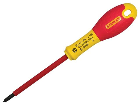 Stanley Tools FatMax® VDE Insulated Screwdriver Phillips Tip PH1 x 100mm