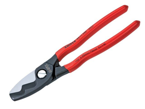 Knipex Cable Shears Twin Cutting Edge PVC Grip 200mm (8in)