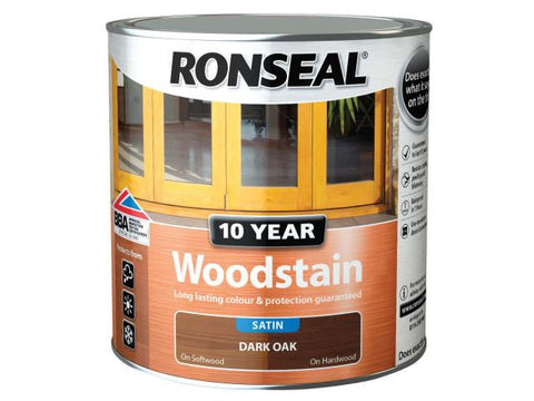 Ronseal 10 Year Woodstain Dark Oak 2.5 litre