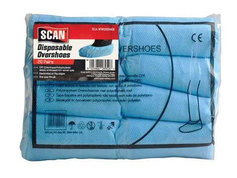 Scan Disposable Overshoes (20 pairs)