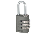 Abus Mechanical 145/20 20mm Aluminium Combination Padlock Titanium 46576