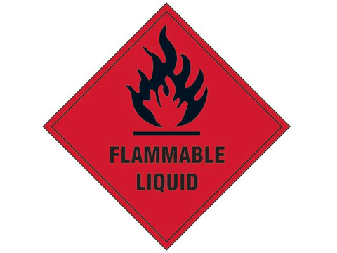 Scan Flammable Liquid SAV - 100 x 100mm