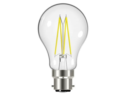 Energizer LED BC (B22) GLS Filament Non-Dimmable Bulb, Warm White 806 lm 6.2W