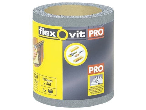 Flexovit High Performance Finishing Sanding Roll 115mm x 5m 320G