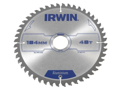 IRWIN Professional Aluminium Circular Saw Blade 184 x 30mm x 48T TCG