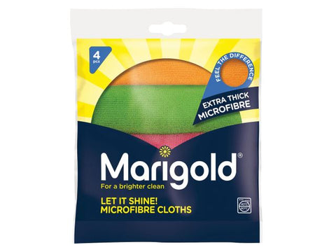 Marigold Let It Shine! Microfibre Cloths x 4 (Box of 5)