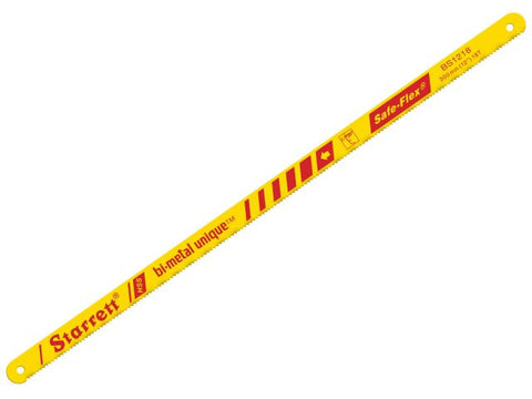Starrett Bi-Metal Unique Safe-Flex Hacksaw Blades 300mm (12in) x 24tpi Pack 100