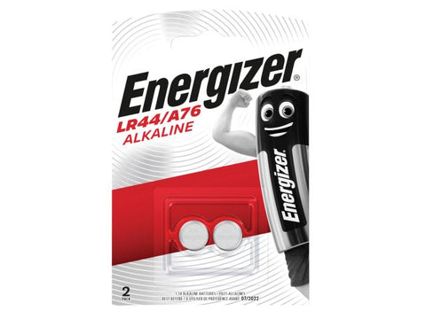 Energizer LR44 Coin Alkaline Batteries Pack of 2