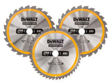 DEWALT DT1964 Construction Circular Saw Blade 3 Pack 305 x 30mm x 24T/48T/60T