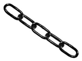 Faithfull Black Japanned Chain 4mm x 30m Reel - Max Load 120kg