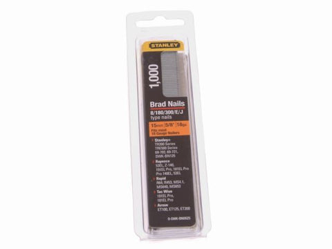 Stanley Tools SWKBN Brad Nail 15mm SWKBN062 Pack 1000