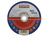 Faithfull Depressed Centre Metal Cutting Disc 180 x 3.2 x 22.23mm