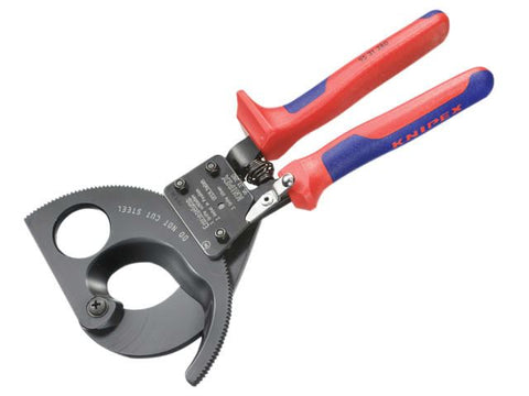 Knipex Cable Shears Ratchet Action Multi-Component Grip 280mm (11in)