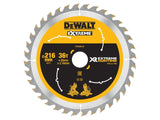 DEWALT FlexVolt XR Circular Saw Blade 216 x 30mm x 36T