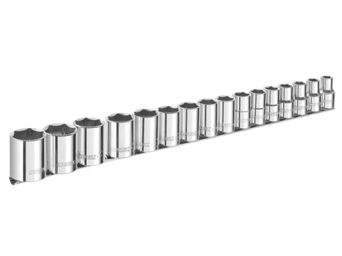 Expert Socket Set of 16 Metric 1/2in Drive