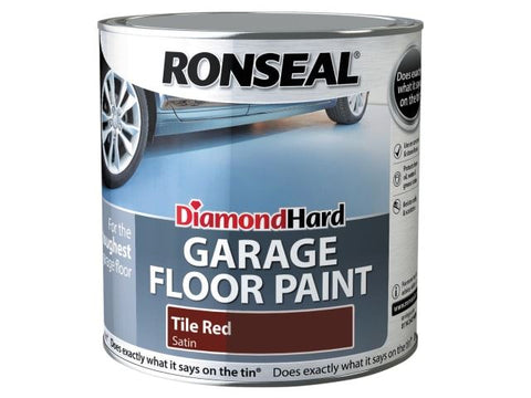Ronseal Diamond Hard Garage Floor Paint Tile Red 2.5 Litre