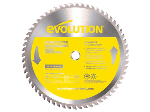Stainless Steel Cutting Chop Saw Blade 355 x 25.4mm x 90T
